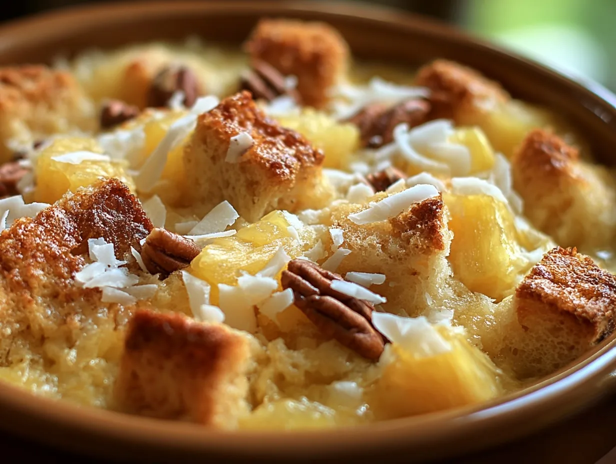 How to Make Delicious Pineapple Bread Pudding Casserole