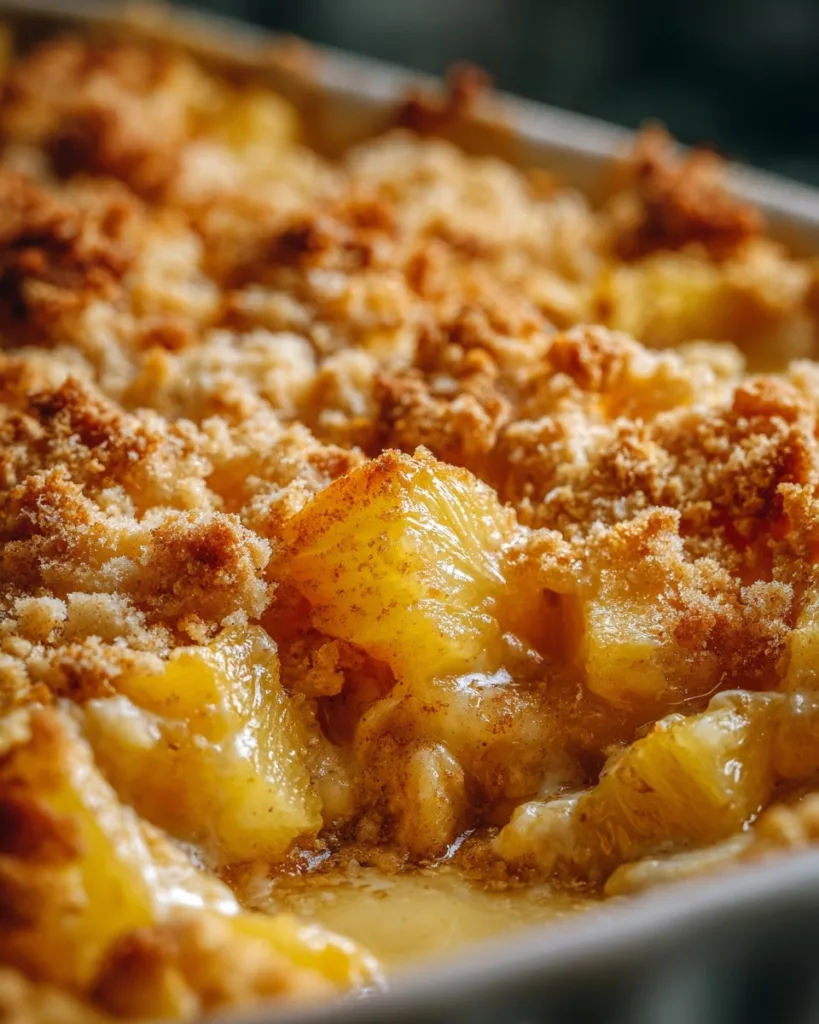 how to make pineapple casserole without cheese