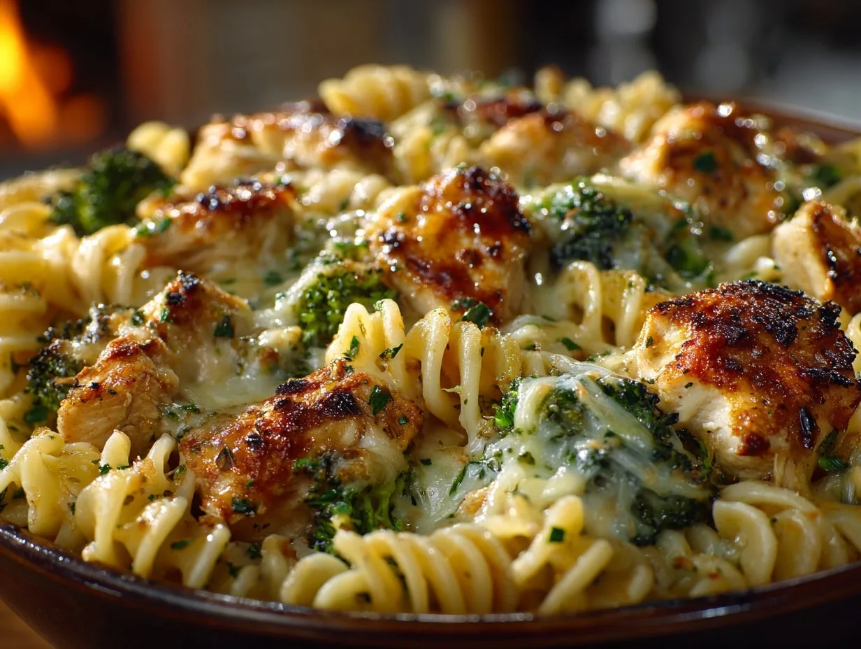 Creamy Chicken Broccoli Pasta Casserole Recipe