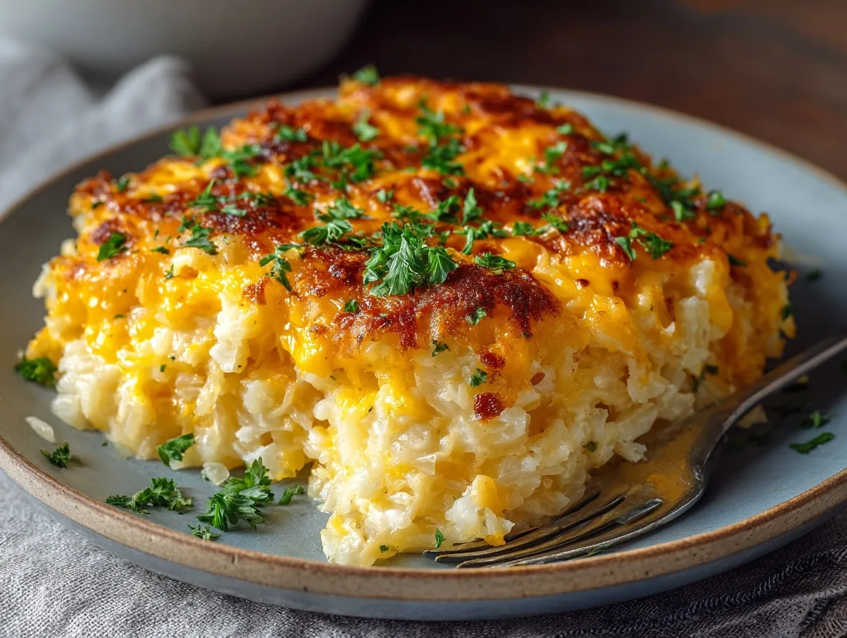 Cheesy Crockpot Hashbrown Casserole Recipe