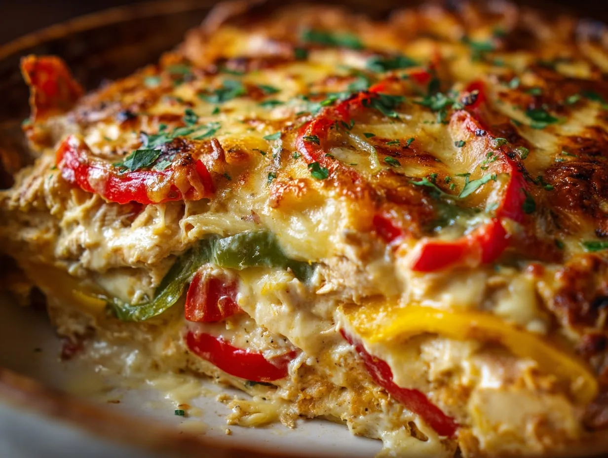 How to Make Fajita Chicken Casserole at Home – Easy & Cheesy Recipe