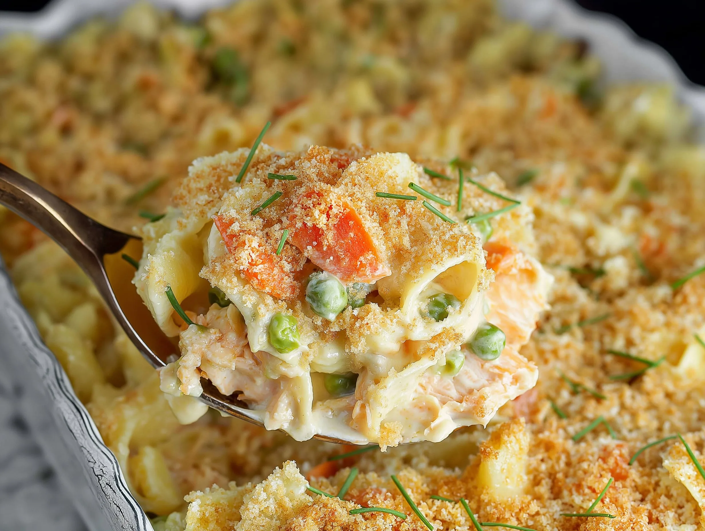 Creamy Baked Salmon Casserole
