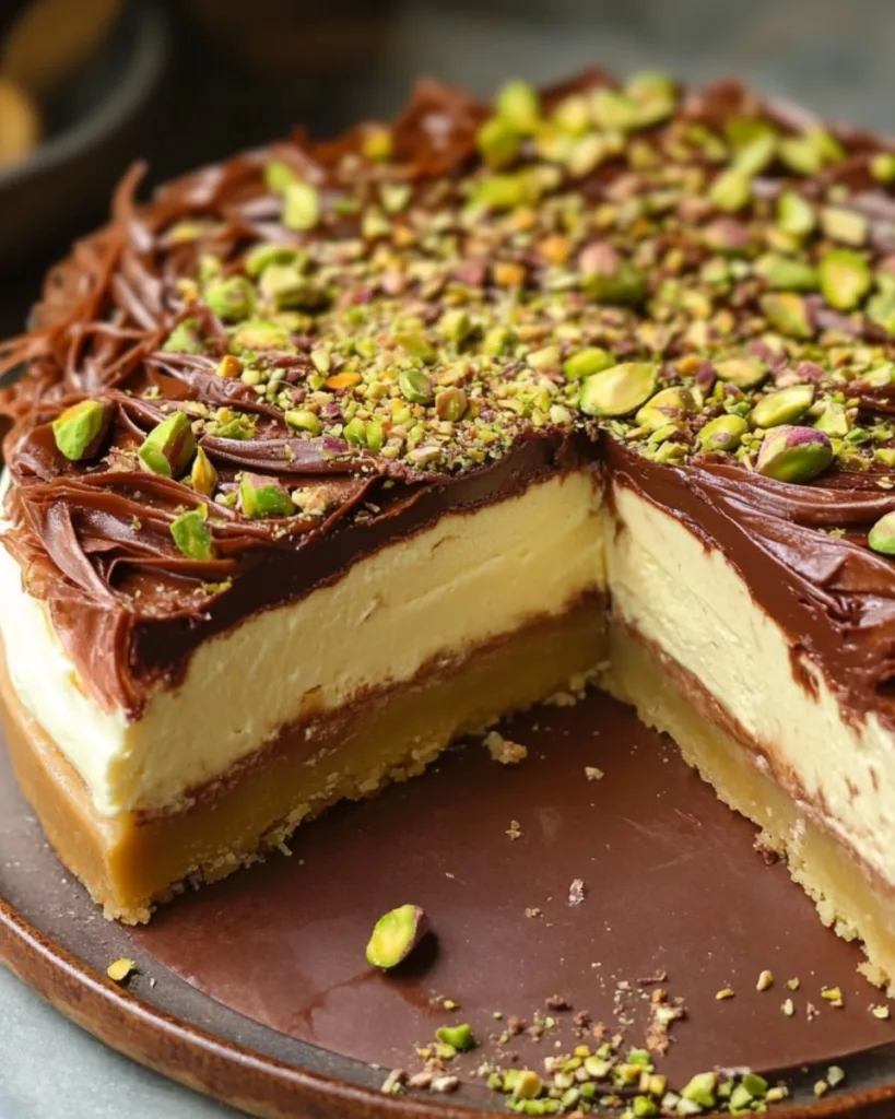 Dubai Chocolate Cheesecake 2