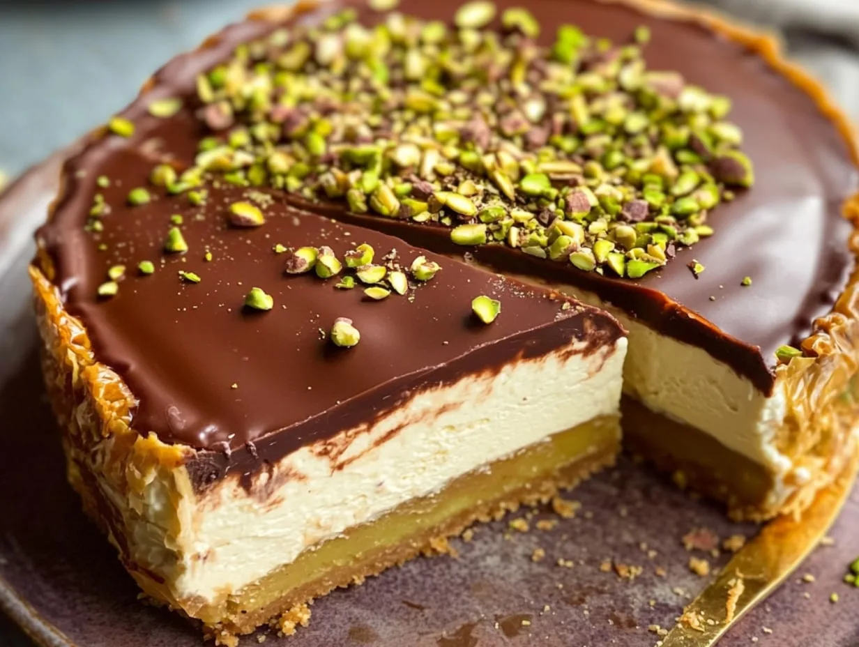 Dubai Chocolate Cheesecake