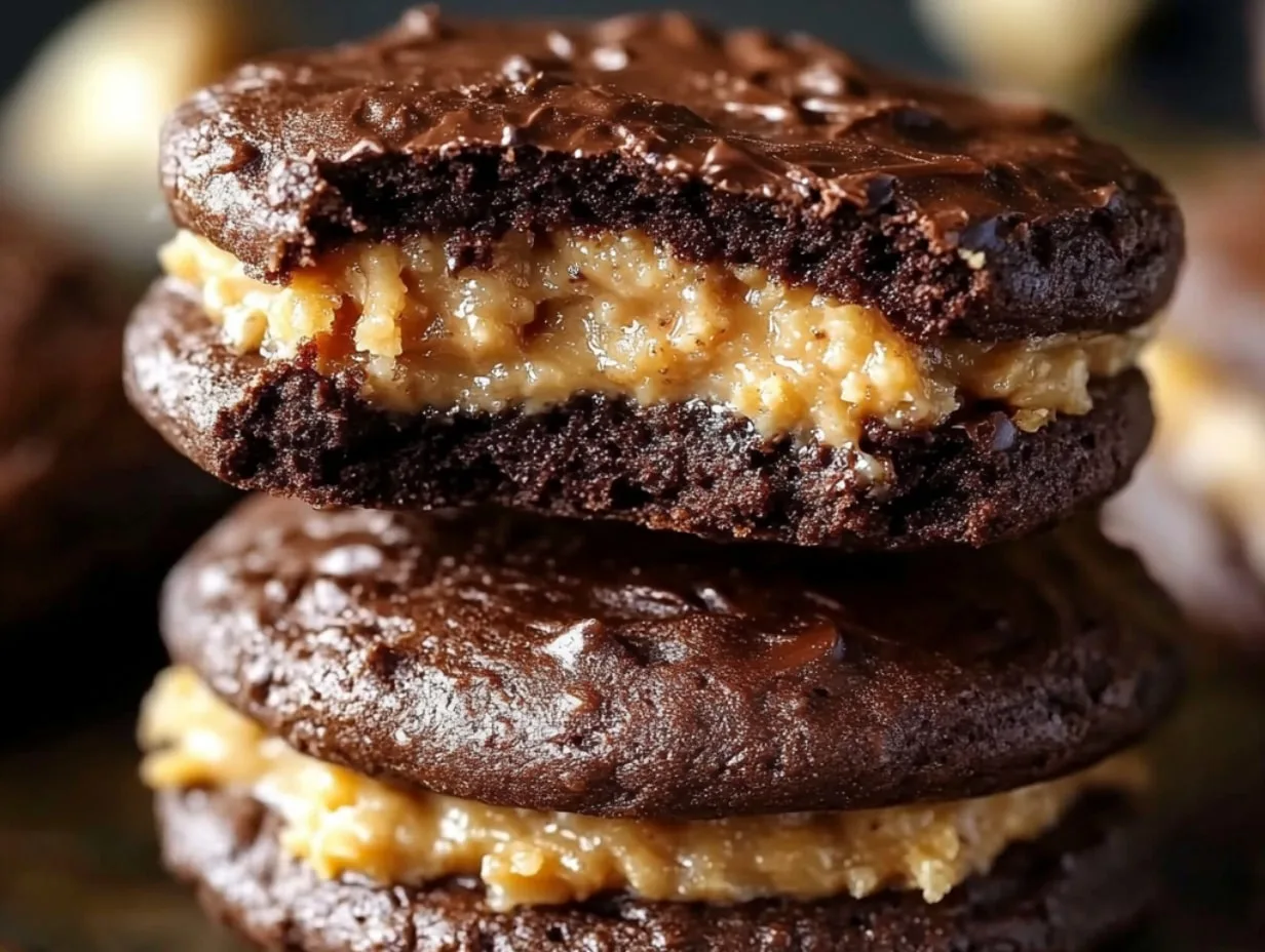 German Chocolate Whoopie Pies