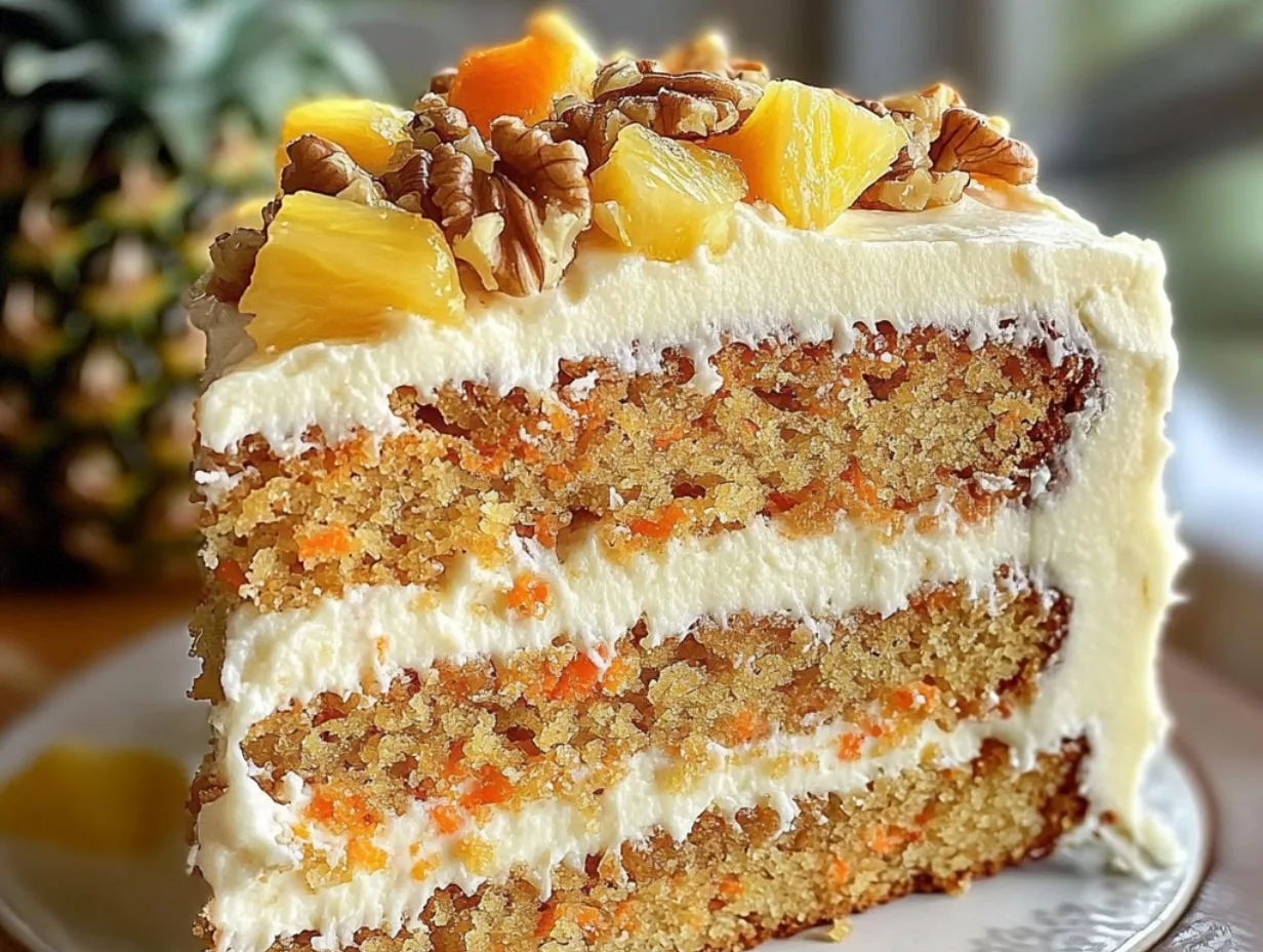 Hawaiian Carrot Pineapple Cake