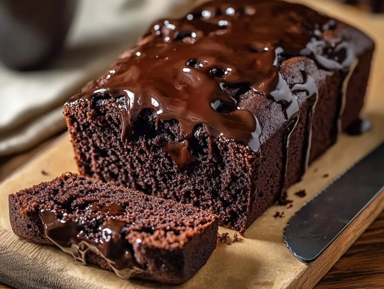 Hot Fudge Brownie Bread