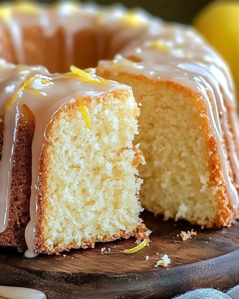 Lemon Cream Cheese Pound Cake 1