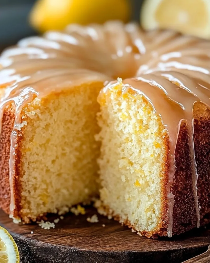 Lemon Cream Cheese Pound Cake 3