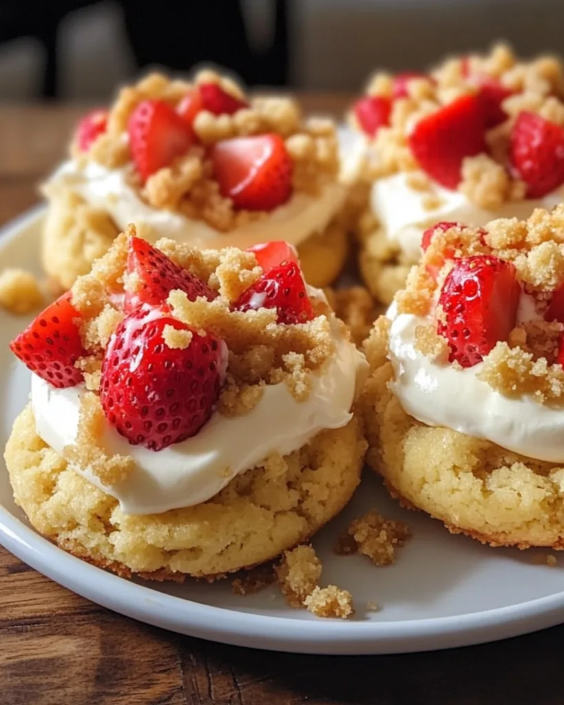Strawberry Cheesecake Crumble Cookies 1