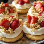 Strawberry Cheesecake Crumble Cookies Recipe