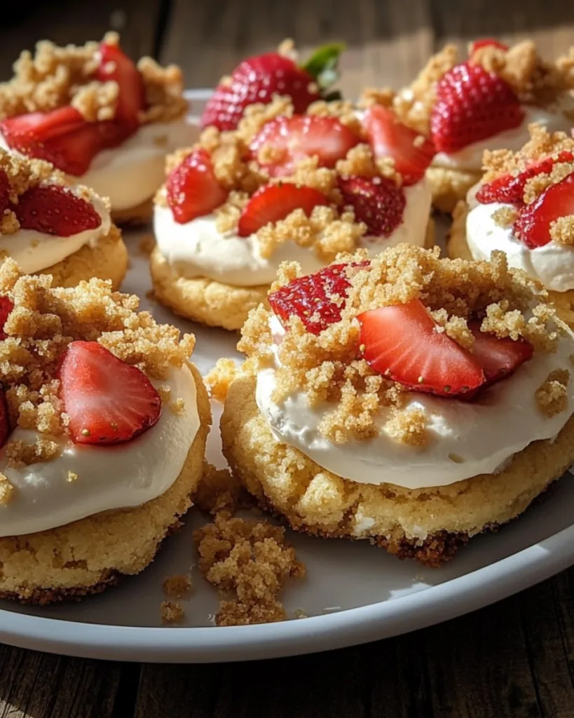 Strawberry Cheesecake Crumble Cookies 3