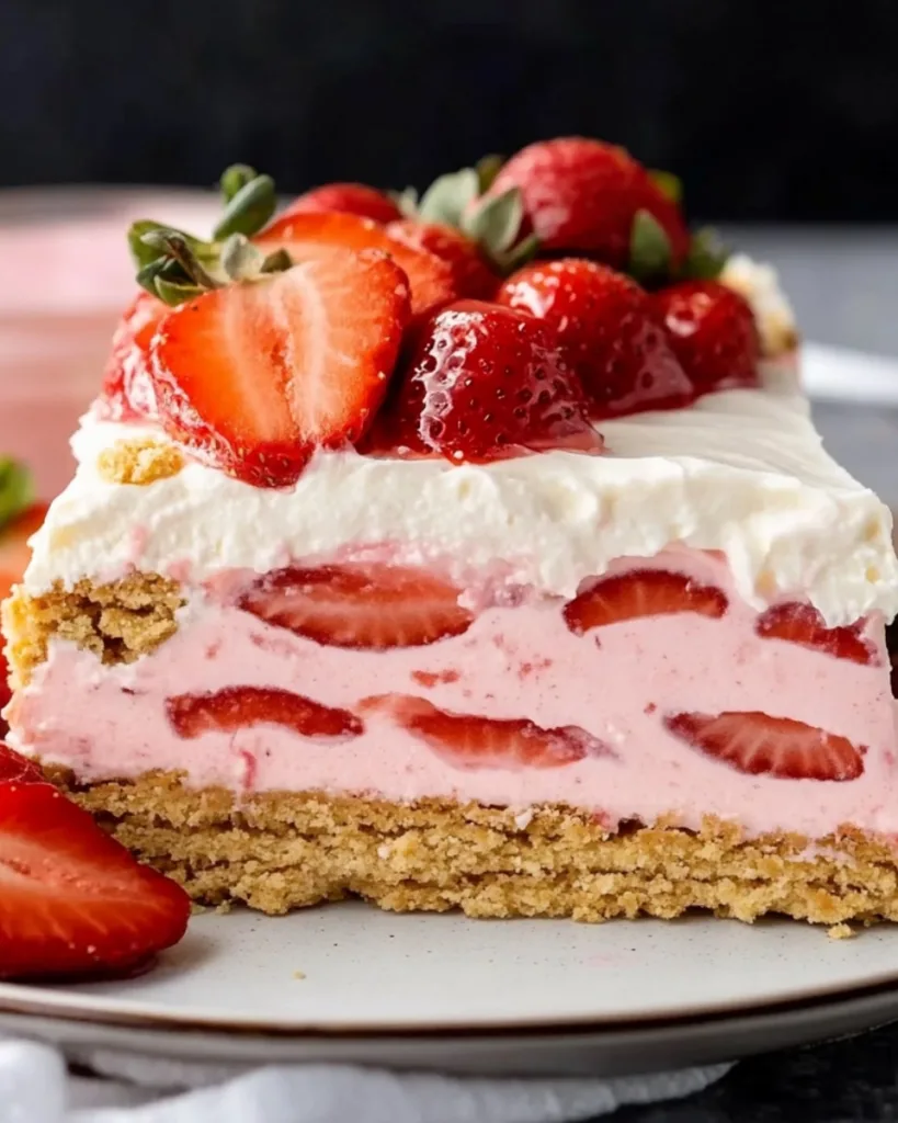 Strawberry Eclair Cake 3
