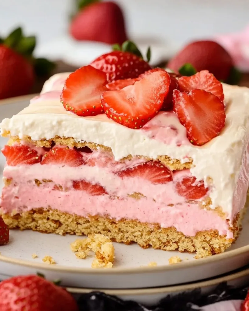 Strawberry Eclair Cake 4