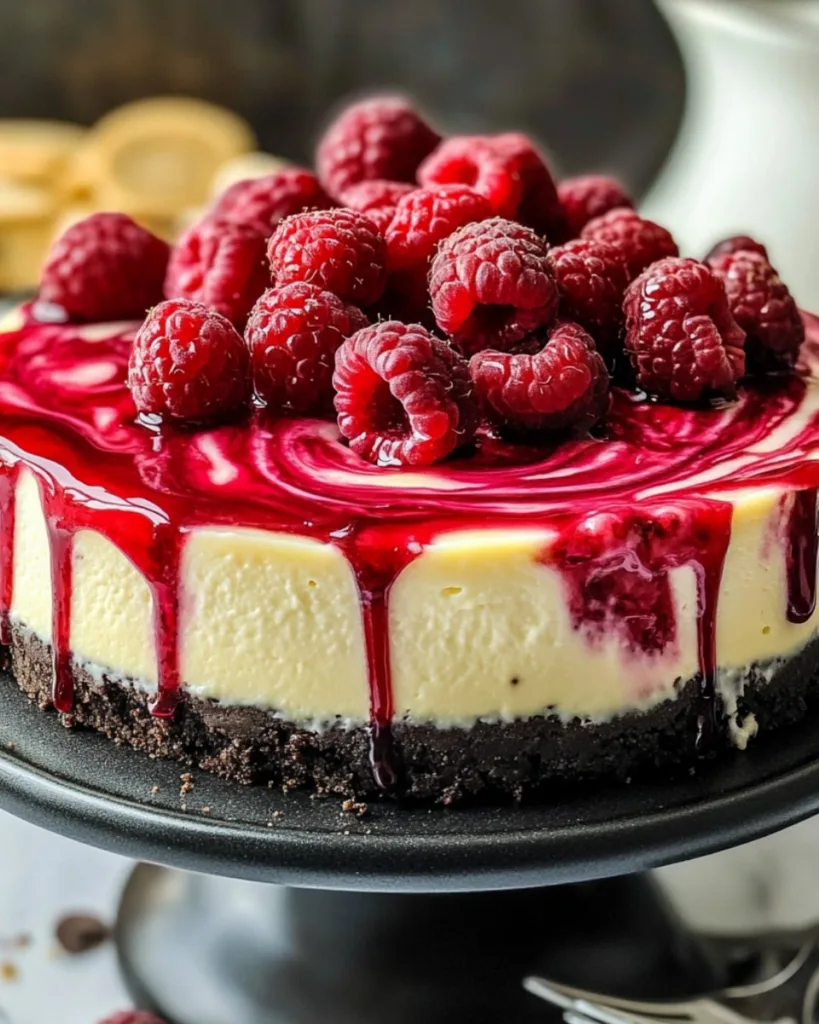 White Chocolate Raspberry Cheesecake 2