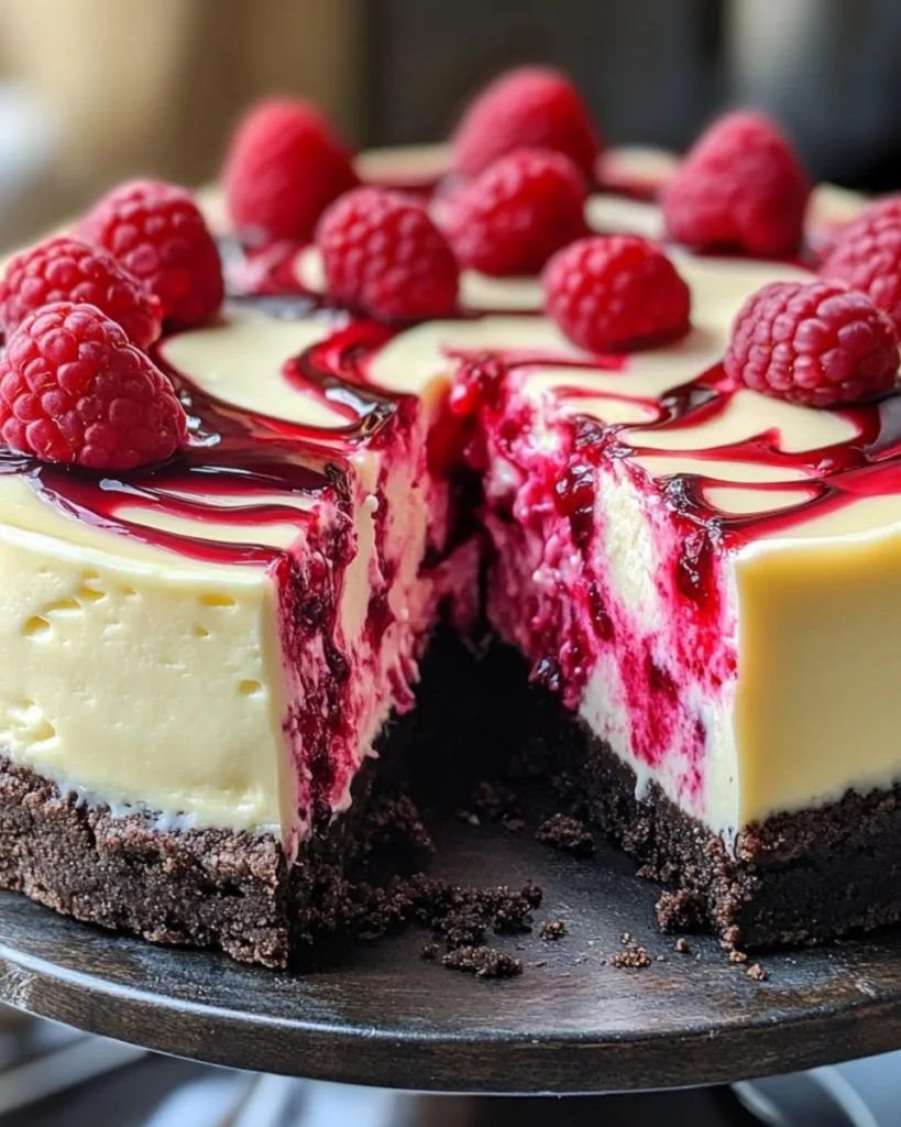 White Chocolate Raspberry Cheesecake 4