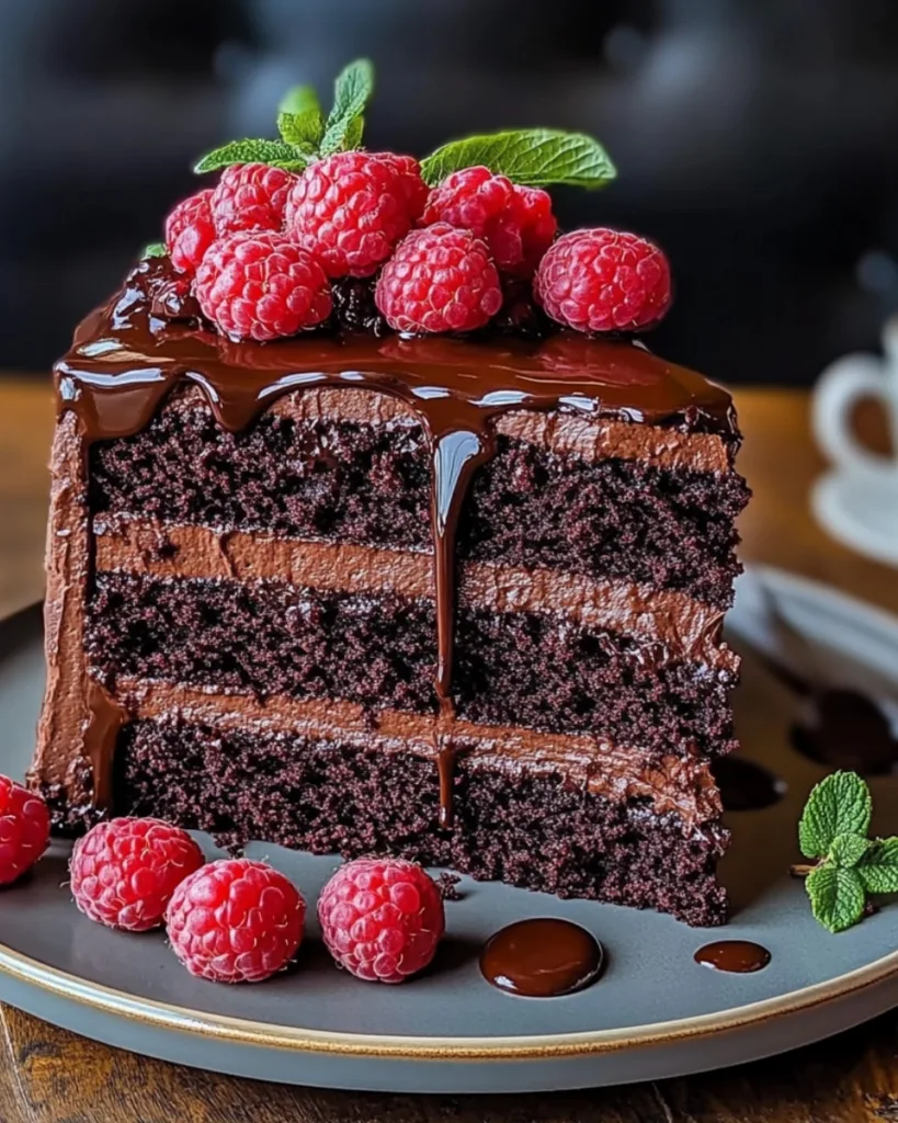 Chocolate Raspberry Cake 1