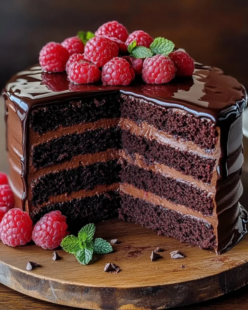 Chocolate Raspberry Cake 2