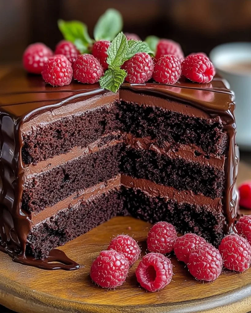 Chocolate Raspberry Cake 3