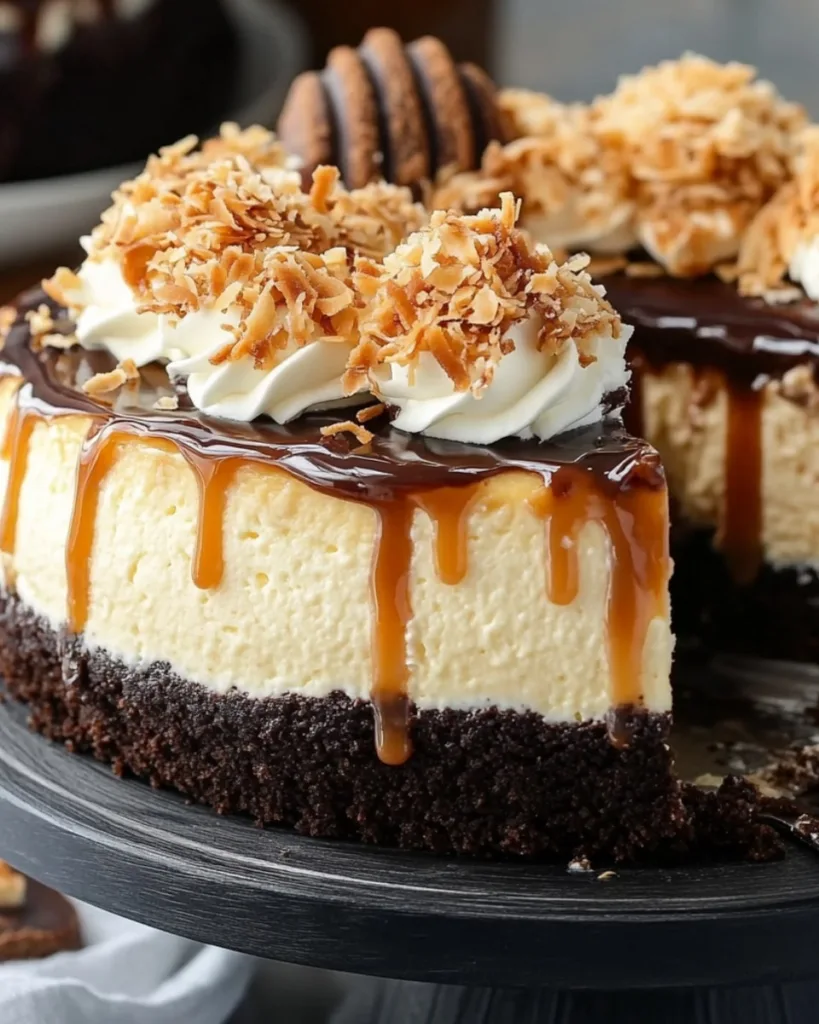 Samoa Cheesecake 1