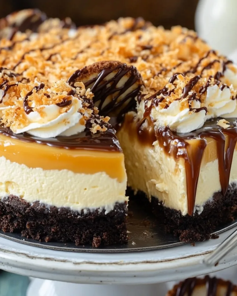 Samoa Cheesecake 3