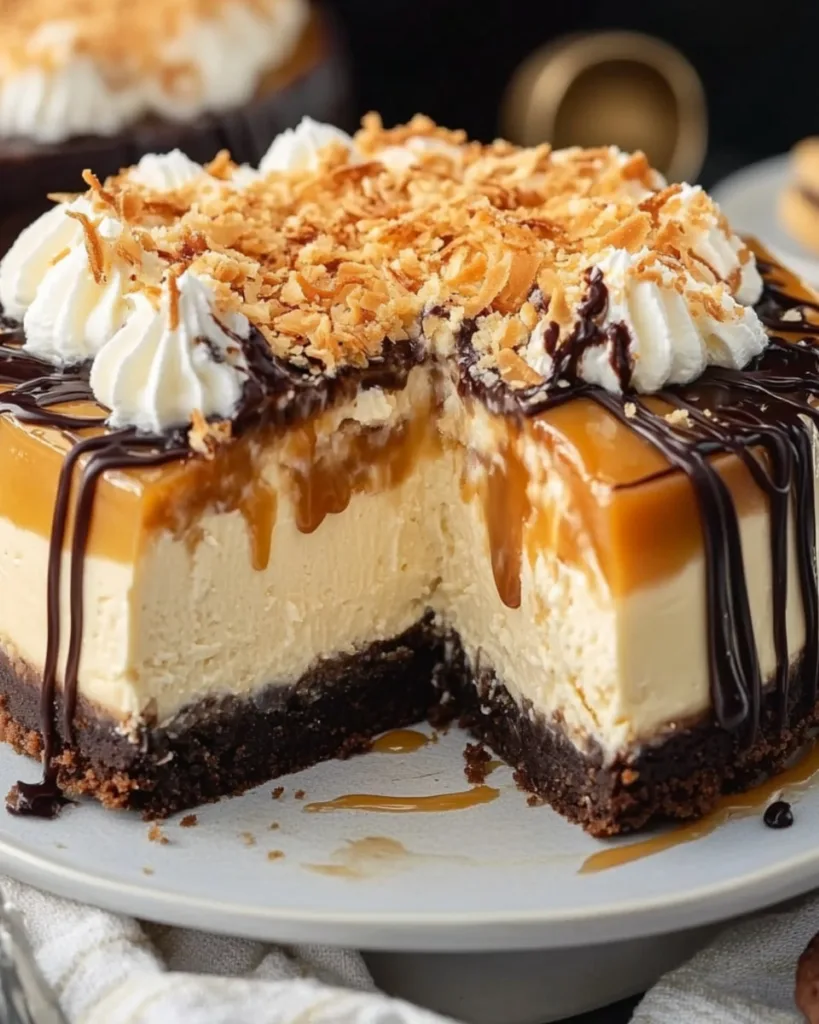 Samoa Cheesecake 4