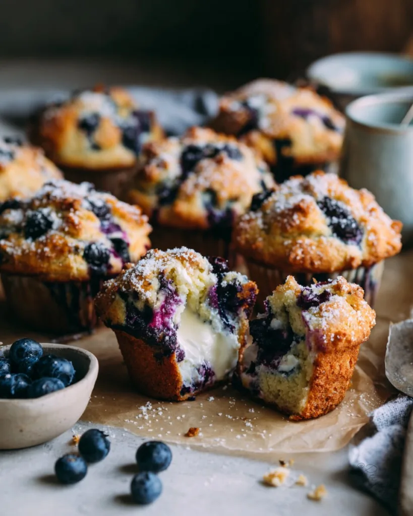 Blueberry Cream Cheese Muffins 3