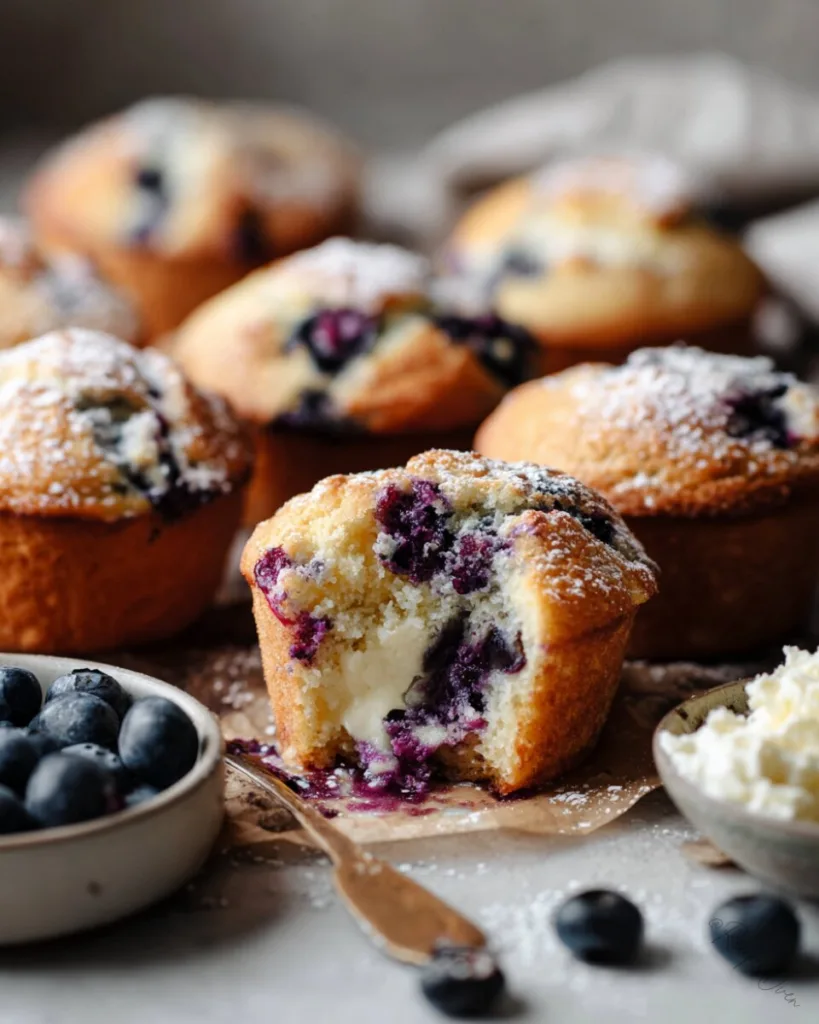 Blueberry Cream Cheese Muffins 5
