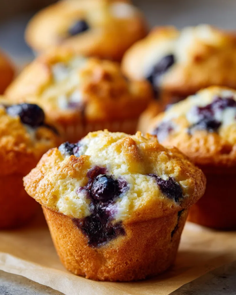 Blueberry Cream Cheese Muffins 6