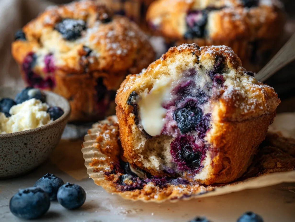 Blueberry Cream Cheese Muffins