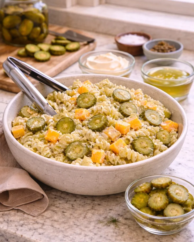 Dill Pickle Pasta Salad 3