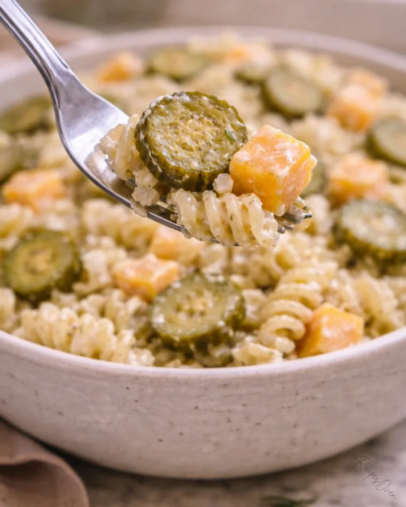 Dill Pickle Pasta Salad 4