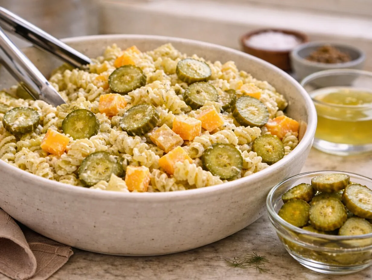 Dill Pickle Pasta Salad