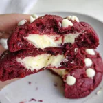 Cheesecake Stuffed Red Velvet Protein Cookie