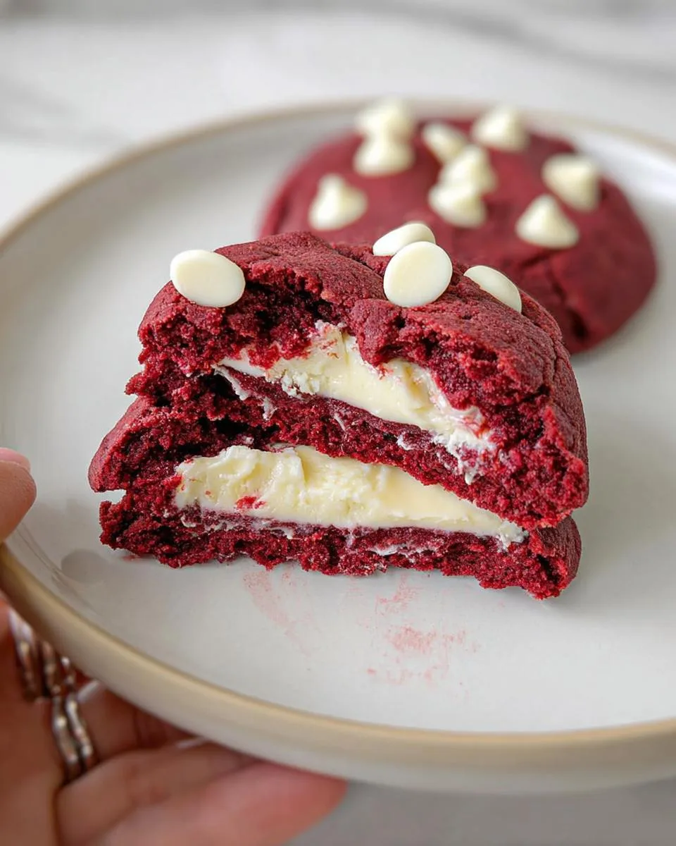 Cheesecake Stuffed Red Velvet Protein Cookie - detail 3