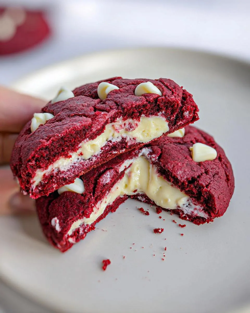 Cheesecake Stuffed Red Velvet Protein Cookie - detail 4