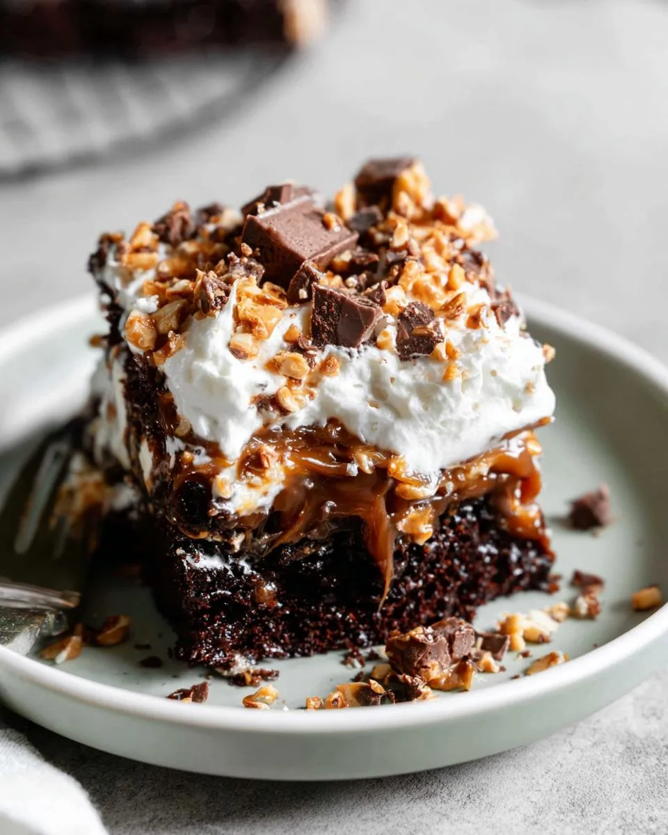 Chocolate Caramel Toffee Cake - detail 3