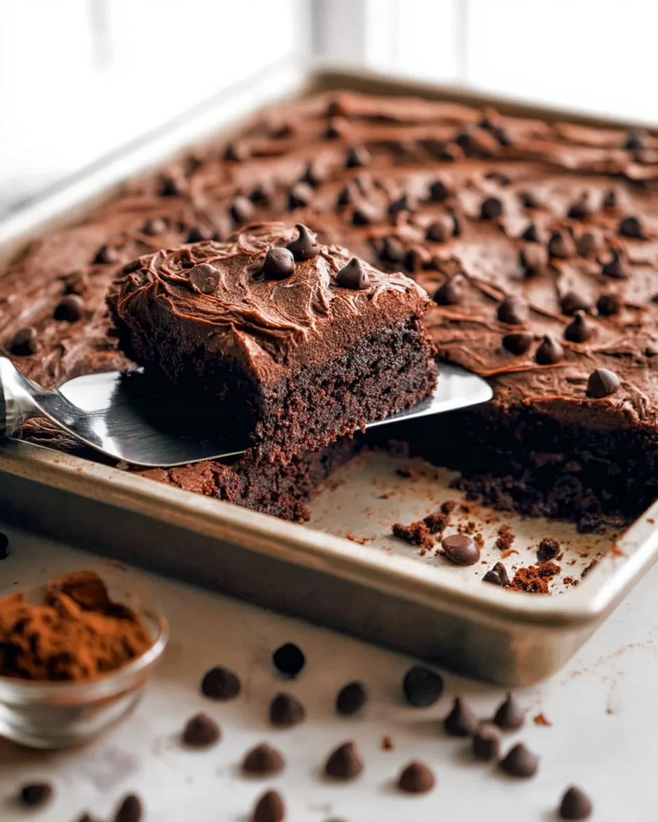Chocolate Chip Sheet Cake - detail 1