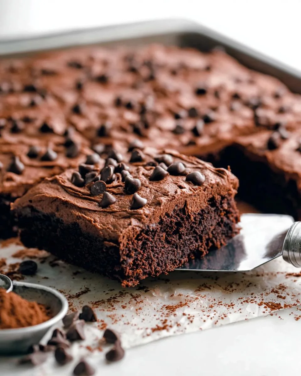 Chocolate Chip Sheet Cake - detail 2