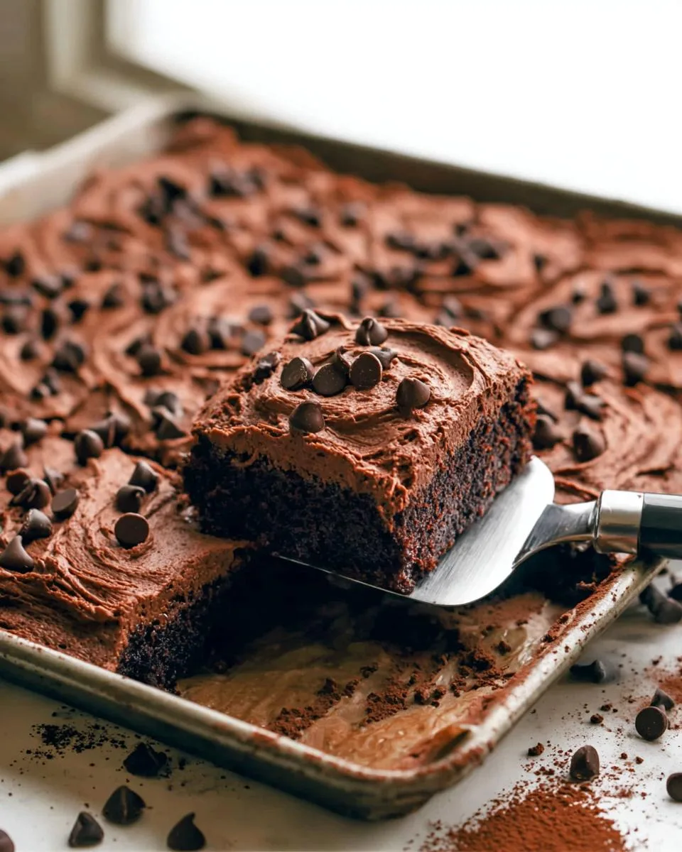 Chocolate Chip Sheet Cake - detail 4