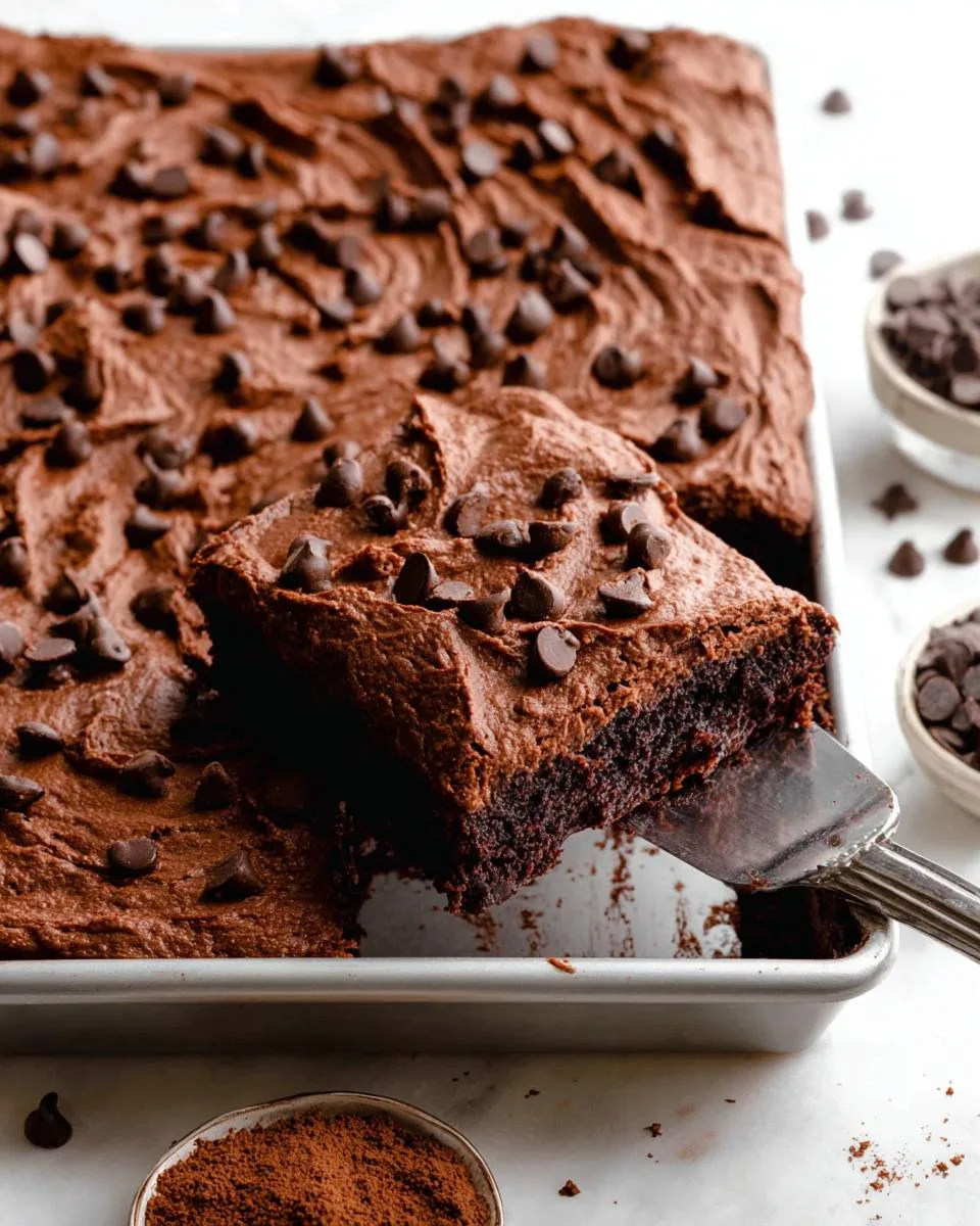 Chocolate Chip Sheet Cake - detail 5