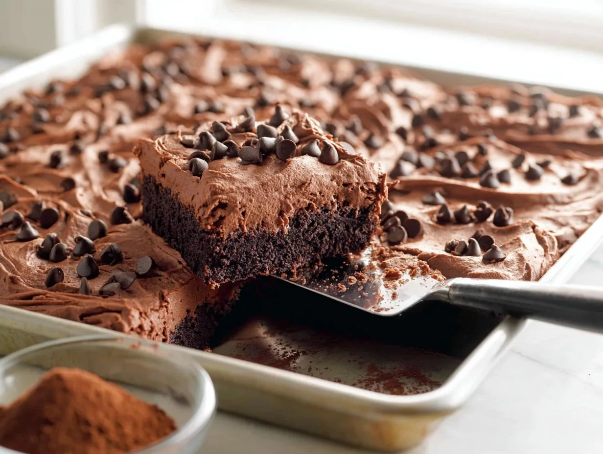 Chocolate Chip Sheet Cake