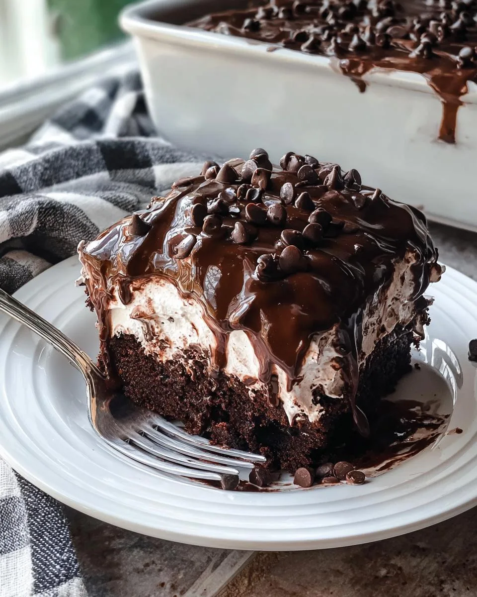 Chocolate Lover’s Poke Cake - detail 2