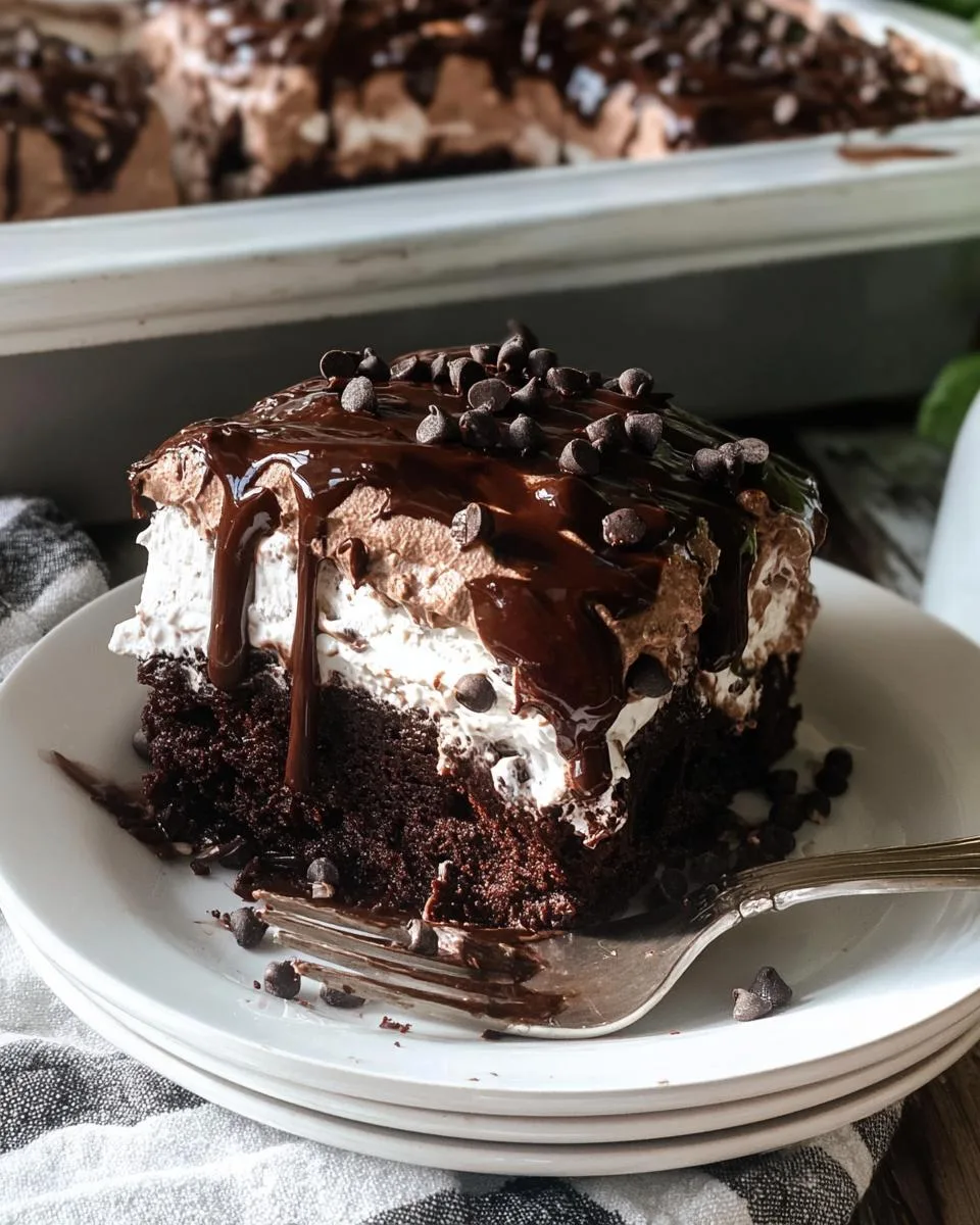 Chocolate Lover’s Poke Cake - detail 3