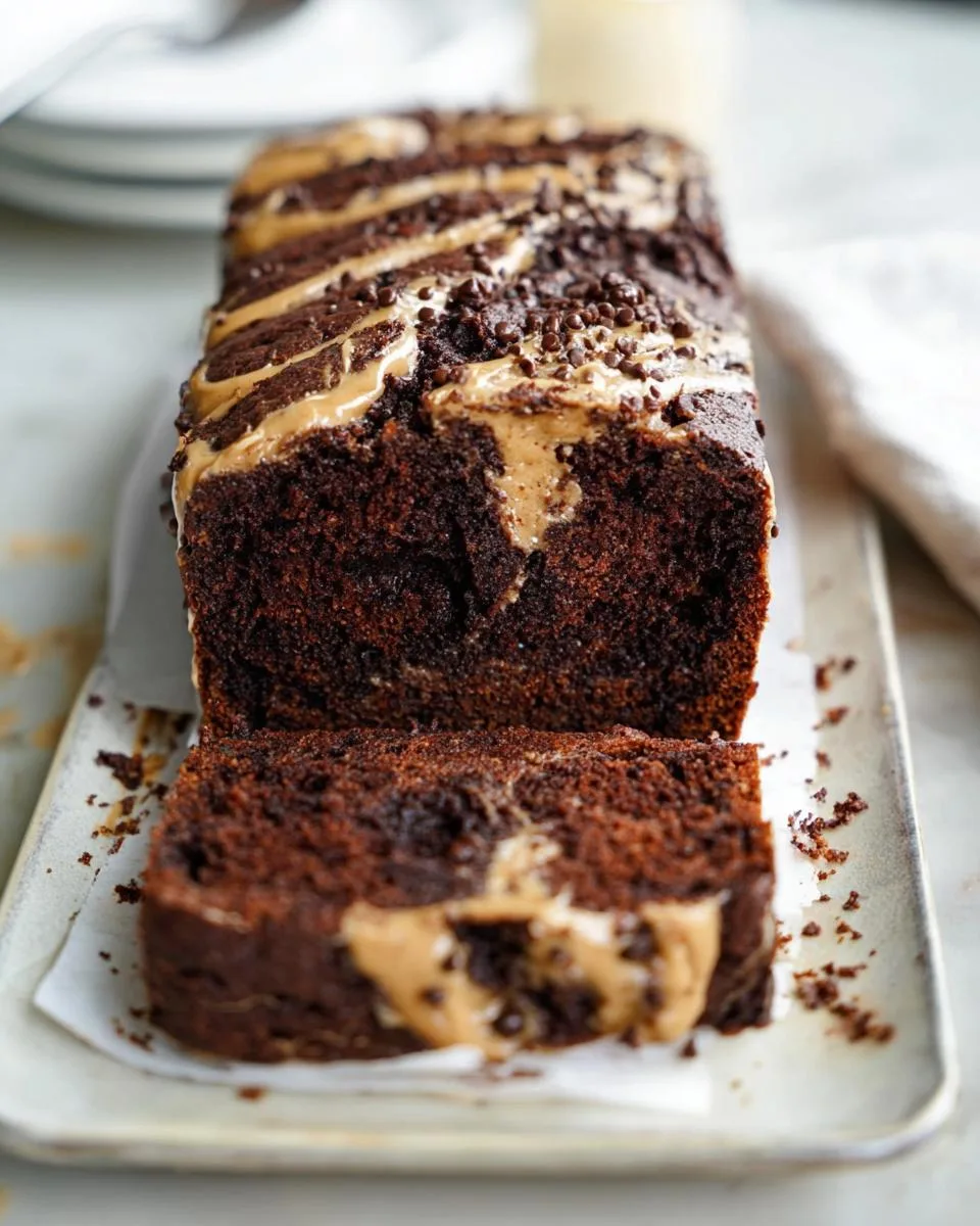 Chocolate Peanut Butter Banana Bread - detail 3
