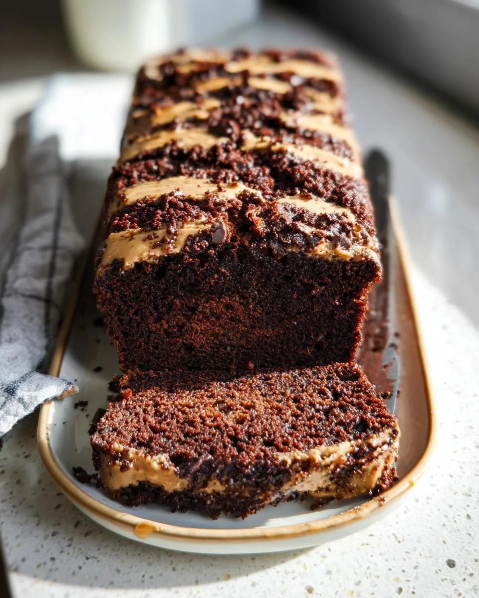 Chocolate Peanut Butter Banana Bread - detail 5