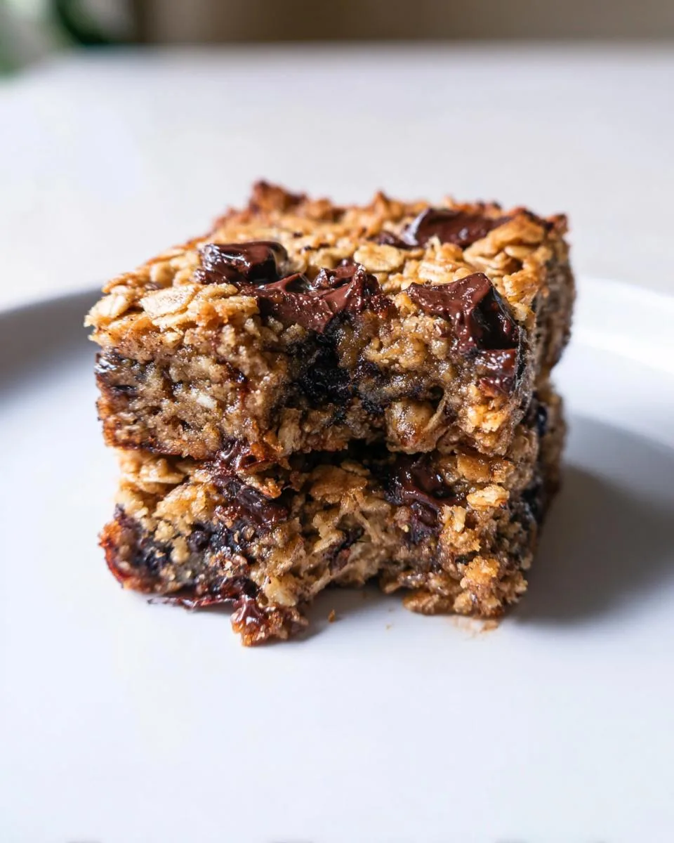 Fig & Dark Chocolate Oatmeal Bars - detail 2