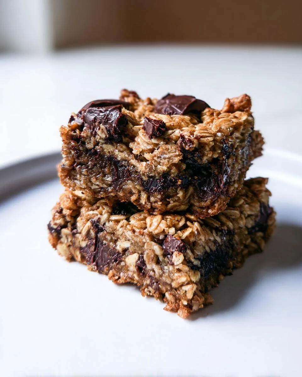 Fig & Dark Chocolate Oatmeal Bars - detail 3