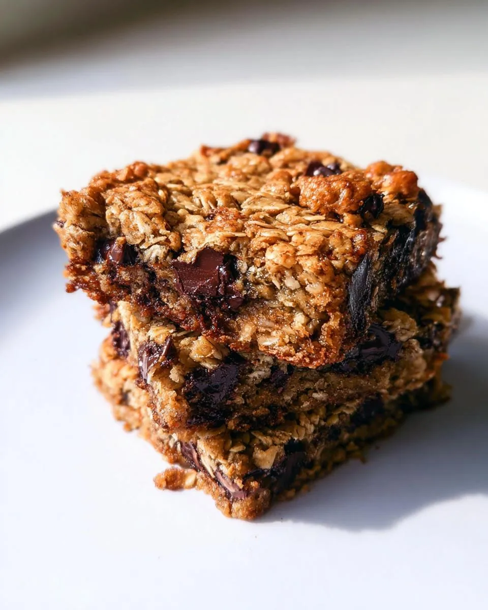 Fig & Dark Chocolate Oatmeal Bars - detail 5