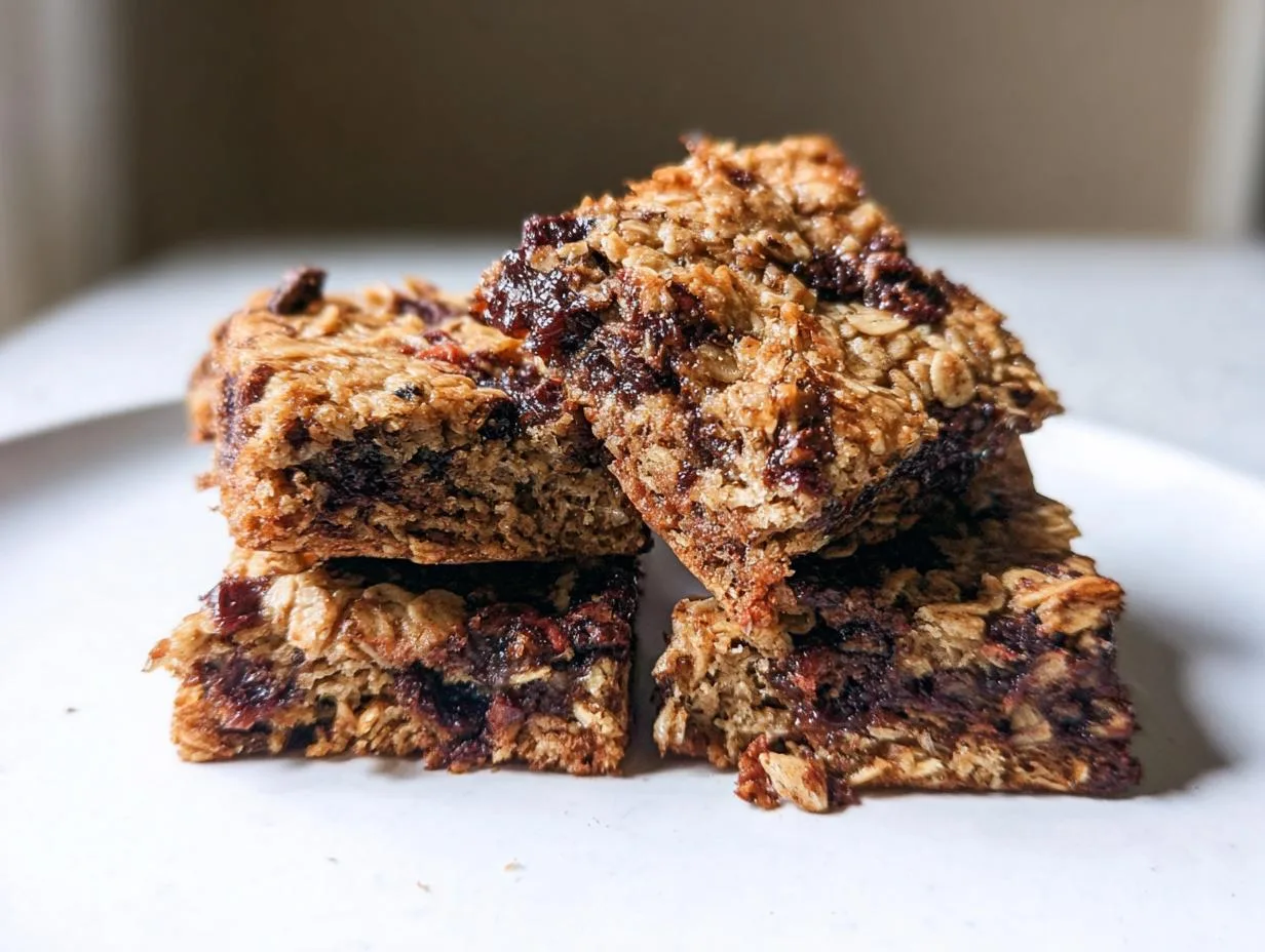 Fig & Dark Chocolate Oatmeal Bars